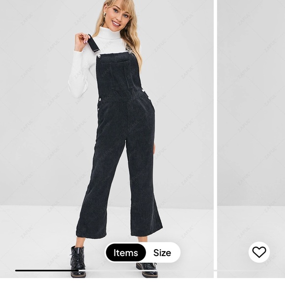 Zaful Pants - Black Jumpsuit with Gold Accents